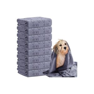 Microfiber Dog Bath Towels Bulk for Dogs and Cats, Soft, Absorbent, and Quick Drying