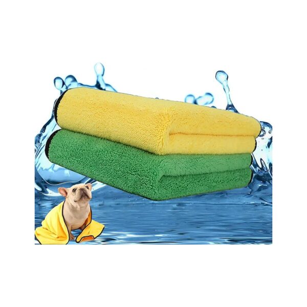 Microfiber Dog Bath Towels for Small Medium Large Dogs and Cats, Machine Washable