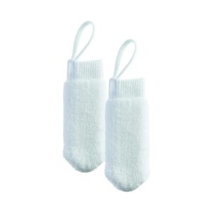 Microfiber Fingerbrush 2 Pack Battery Powered White Dogs Oral Hygiene Dental Care