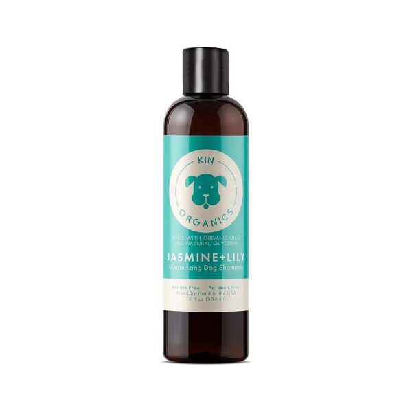 Mild Natural Dog Shampoo Organic Jasmine Lily for Sensitive Skin 12 oz