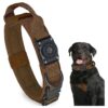 Military-Grade AirTag Dog Collar with Enlarged Control Handle and Waterproof Design