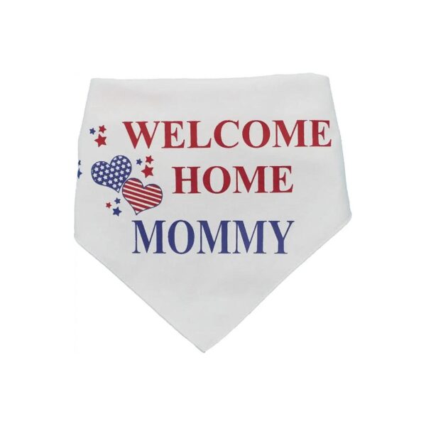 Military Mommy's Homecoming Dog Bandana Adjustable Cotton Scarf Small to Extra Large Dogs