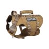 Military-Style Dog Harness with Breathable Mesh and Adjustable Metal Buckle