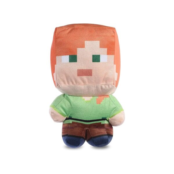 Minecraft Miner Alex Plush Dog Toy Squeaker Toy