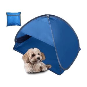 Mini Pets Auto Pop Up Waterproof Beach Tent Shelter for Kitty Dogs and Rabbits