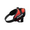 Mini Red Nylon Harness with Quick-Release Buckle and Reflective Elements for Visibility