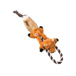 Miniature Fox Skinneeez Tugs Puppy Toy for Fetch and Play