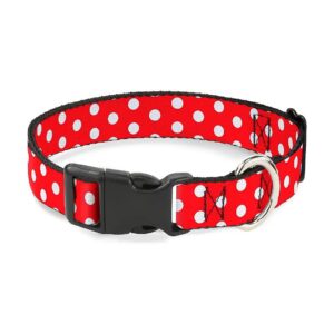 Minnie Mouse Polka Dots Red White Plastic Clip Collar 15 26 Neck Large