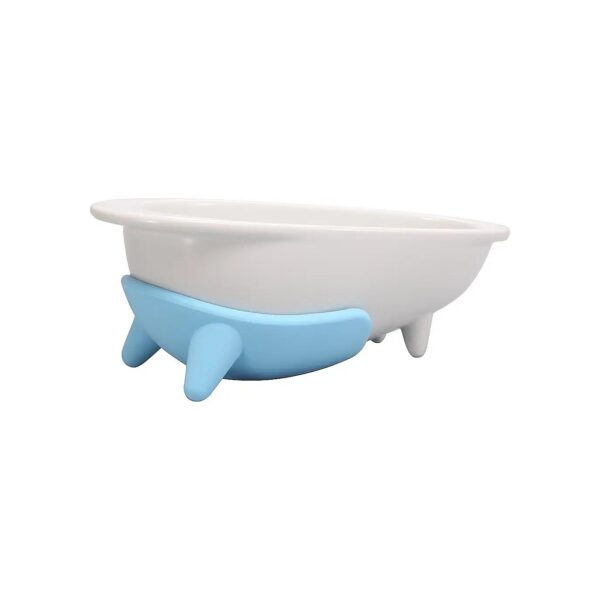 Mint Blue Porcelain Food Bowl for Dogs with Ears