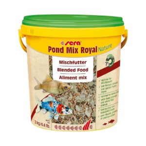 Mixed Pond Fish Food with 7% Gammarus for Adult Fish with Optimal Nutrients 5 Lbs