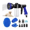 Modern Pet Bathing Solution with Adjustable Hose Wash Sprayer and 10 Spray Patterns