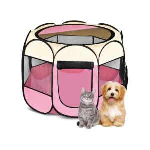 Modern Pet Playpen with Waterproof Oxford Cloth for Indoor Outdoor Travel Camping Use