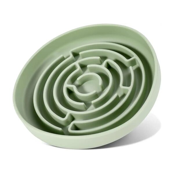 Modern Silicone Slow Feeder Dog Bowl for Medium and Small Breed Dogs