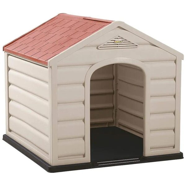 Modern Taupe Dog House for Small Breeds Easy to Clean