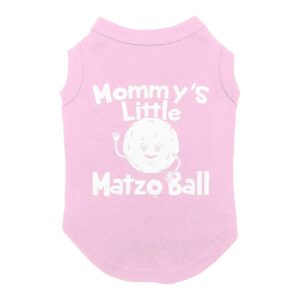 Mommy's Little Matzo Ball Pink Dog Shirt in X-Large Size