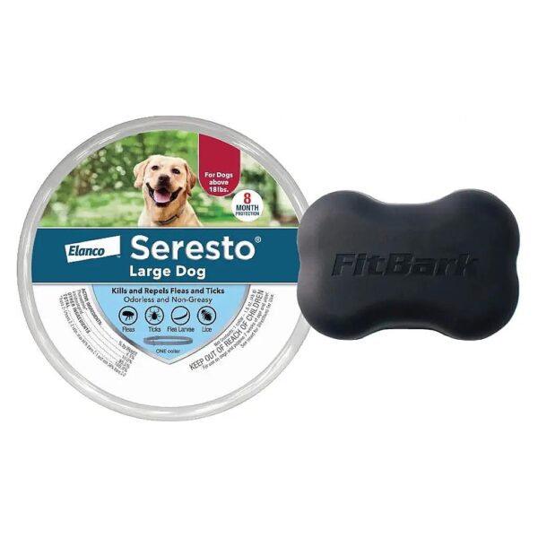 Month Flea & Tick Prevention Collar with Built-In GPS Tracking for Big Dogs