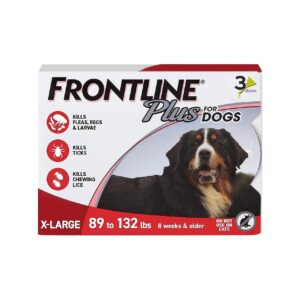 Monthly Flea and Tick Protection for X-Large Dogs, Up to 132 Pounds