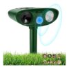 Motion Sensor, Flashing Light and Waterproof Design for Home and Garden Pest Control