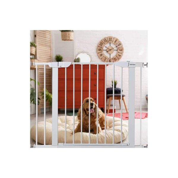 Mountable Pet Gate with Pressure Mount Design and Extension Kit