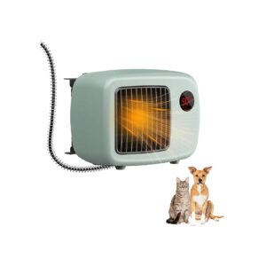 Mounted Dog House Heater with Bite-Proof Cord and Overheat Protection for Pet Safety