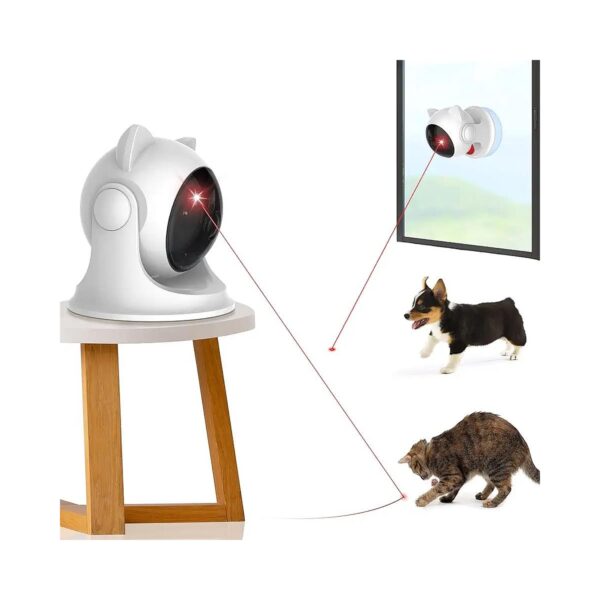 Multi-Angle Interactive Laser Cat Toy for Indoor Cats with Automatic On/Off and Low Noise