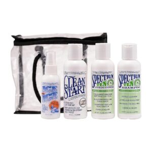 Multi-Benefit Dog Grooming Kit with Shampoo, Conditioner, and Detangling Spray, USA Made