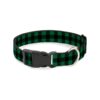 Multi Color Buffalo Plaid Dog Collar with Overengineered Plastic Buckle 1 Wide