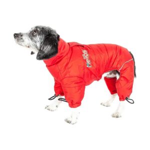 Multi-Function Waterproof Reflective Dog Jacket Coat with Reflective Strips