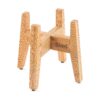 Multi Functional Bamboo Dog Bowl Stand with Adjustable Height and Easy Disassembly