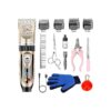 Multi-Functional Dog Grooming Kit with Glove, Collar, and Clippers