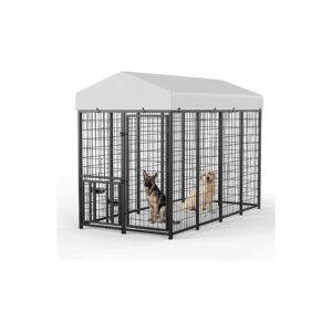 Multi-Functional Large Dog Run Enclosure with Waterproof Cover