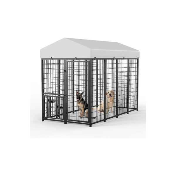 Multi-Functional Large Dog Run Enclosure with Waterproof Cover