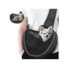 Multi-Functional Small Dog Carrier Sling with Large Pocket and Water Bottle Pockets