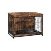 Multi-Functional Wooden Pet Crate with End Table and Storage for Small to Large Dogs