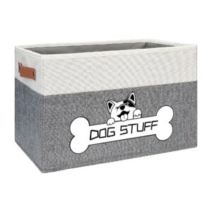 Multi-Purpose Dog Toy Storage Bin for Toys, Clothes, and Grooming Supplies