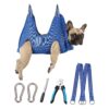 Multi-Purpose Pet Grooming Hammock with Nail Trimming Sling, Clippers, File, and More