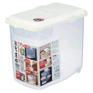 Multi-Purpose Storage Container for Rice, Pet Food, and Tools, Made in Japan