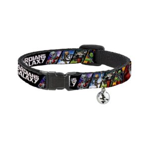 Multicolor Cat Collar with Breakaway Closure Marvel Guardians of The Galaxy Artwork