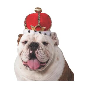 Multicolor King's Crown Dog Costume Accessory for Walks and Play