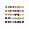 Multicolor Polyester Bow Ties for Small Dog Collars with Elastic Band