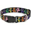 Multicolor Polyester Dog Collar with 1/2" Wide Design, Fits 6-9" Neck Size