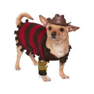 Multicolor Unisex Adult Dog Costume Party Supplies Nightmare on Elm Street Freddy Krueger