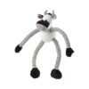 Multicolored Long Legs Barnyard Cow Dog Toy for Large Pets