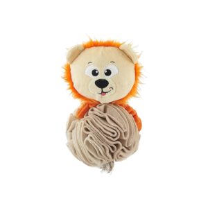 Multicolored Plush and Snuffle Ball Dog Toy for Interactive Play and Mental Exercise