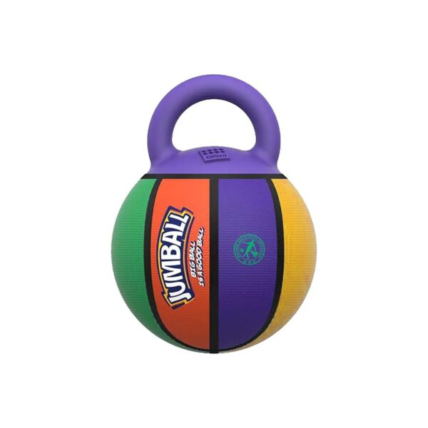 Multicoloured Rubber Dog Ball for High Visibility Play