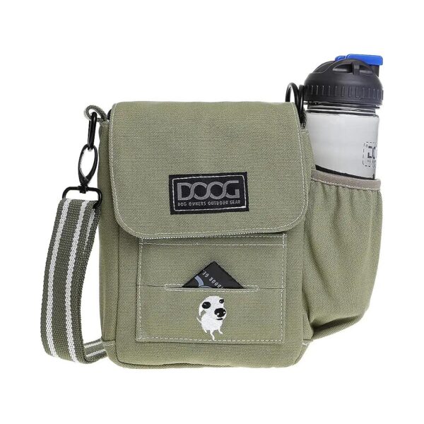 Multifunctional Dog Walking Bag with Adjustable Strap, Phone Pocket, and Poop Bag Storage