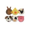 Multipack Squeaker Dog Toys Assorted Animal Shapes and Sizes