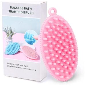 Multipurpose Pink Dog Shampoo Brush for Dog Bathing and Grooming Needs