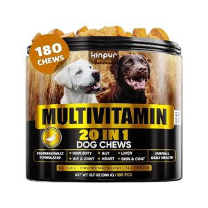 Multivitamin Dog Chews with Immunity, Digestion, Joint and Heart Health Support