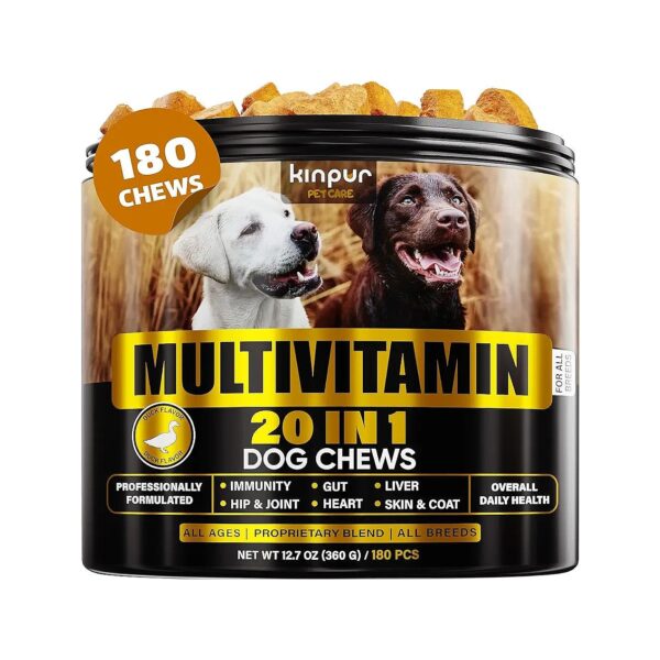 Multivitamin Dog Chews with Immunity, Digestion, Joint and Heart Health Support